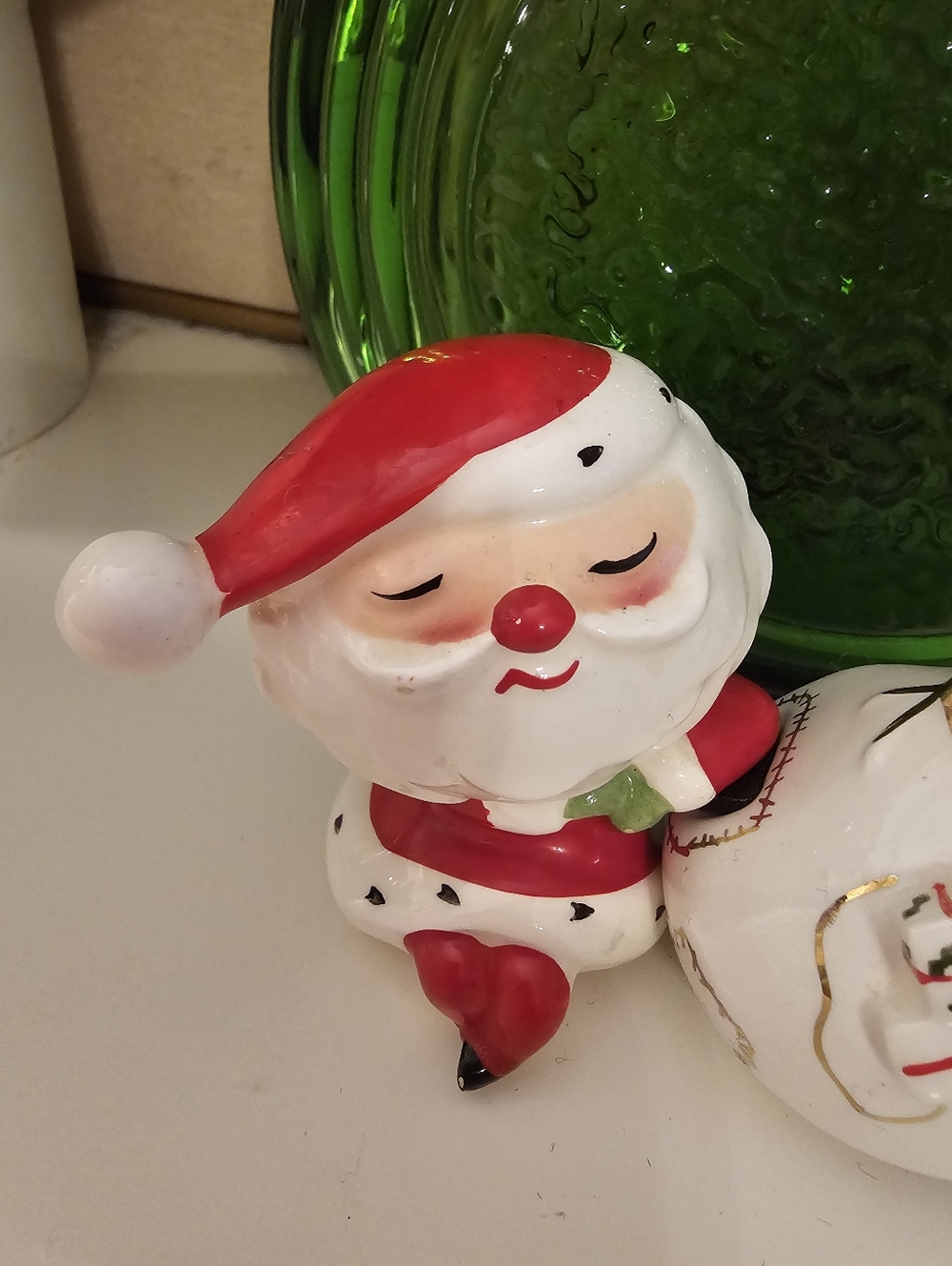 Vintage Holt Howard Christmas Santa & Bag Salt & Pepper Shaker Set 1959 - Picture 3 of 16